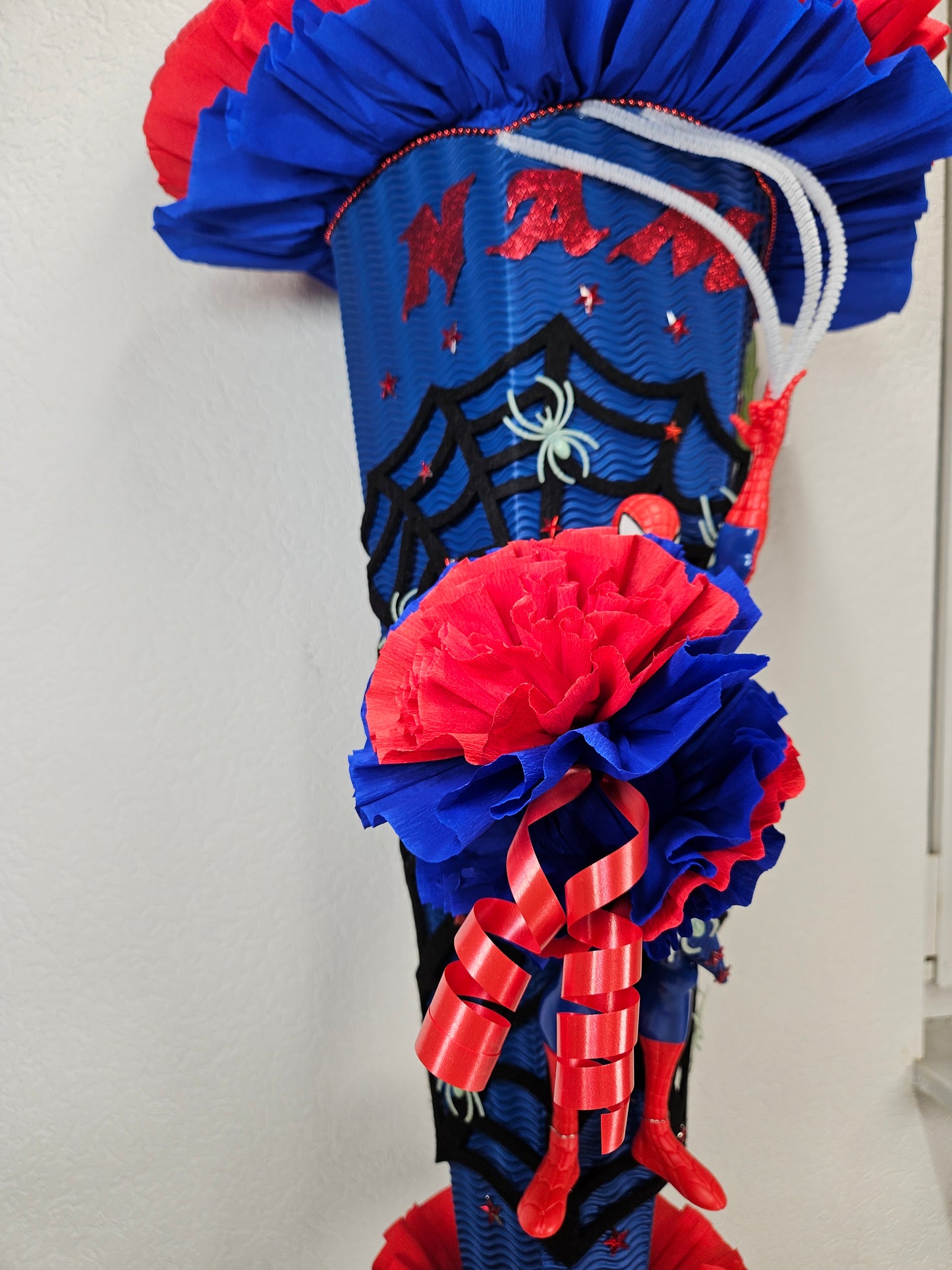 SCHULTÜTE ZUCKERTÜTE Spider Man Rohling 85cm Jungs dunkelblau hellblau