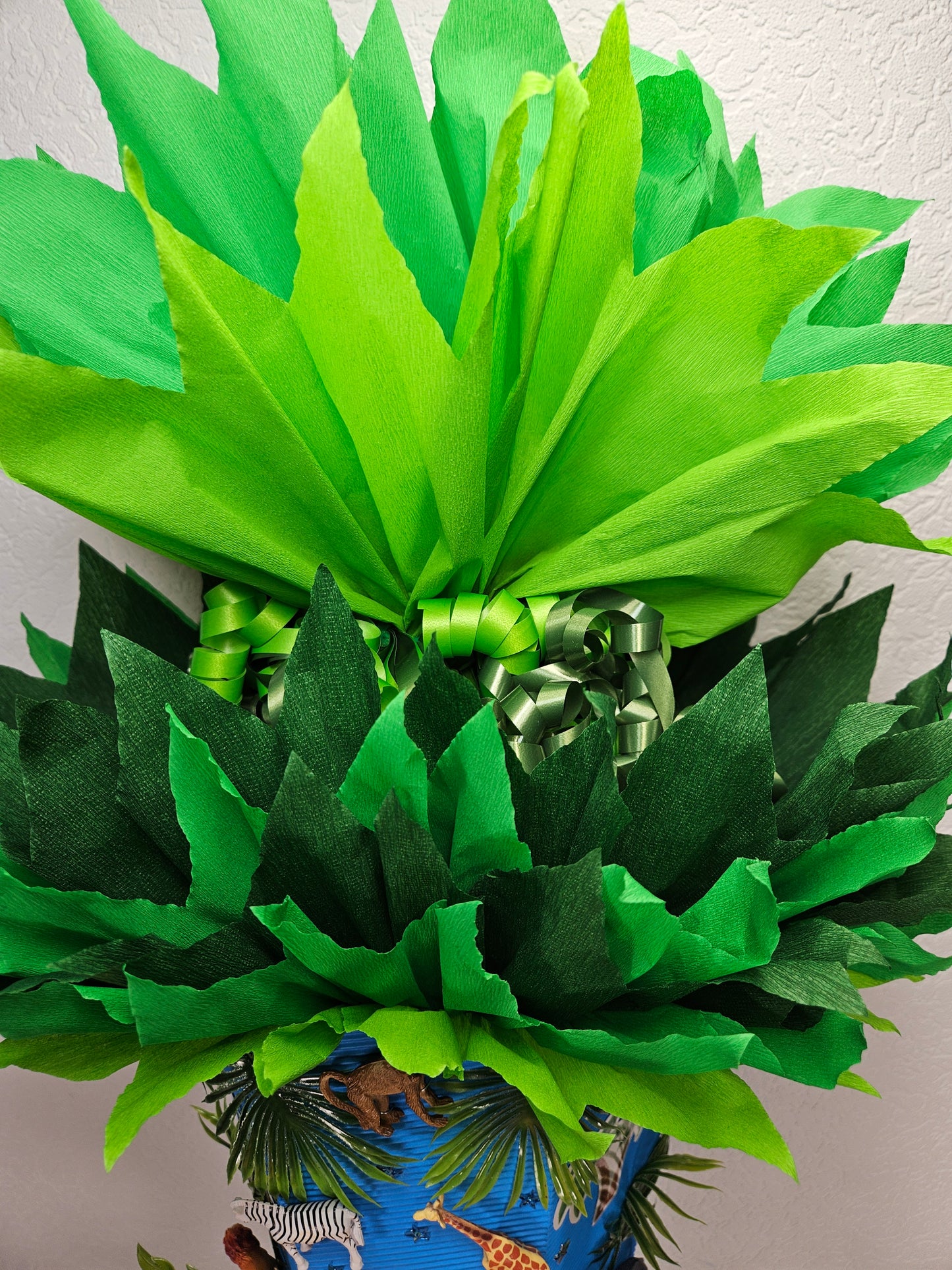 SCHULTÜTE ZUCKERTÜTE Simba / wilde Tiere Rohling 85cm für Jungs blau grün