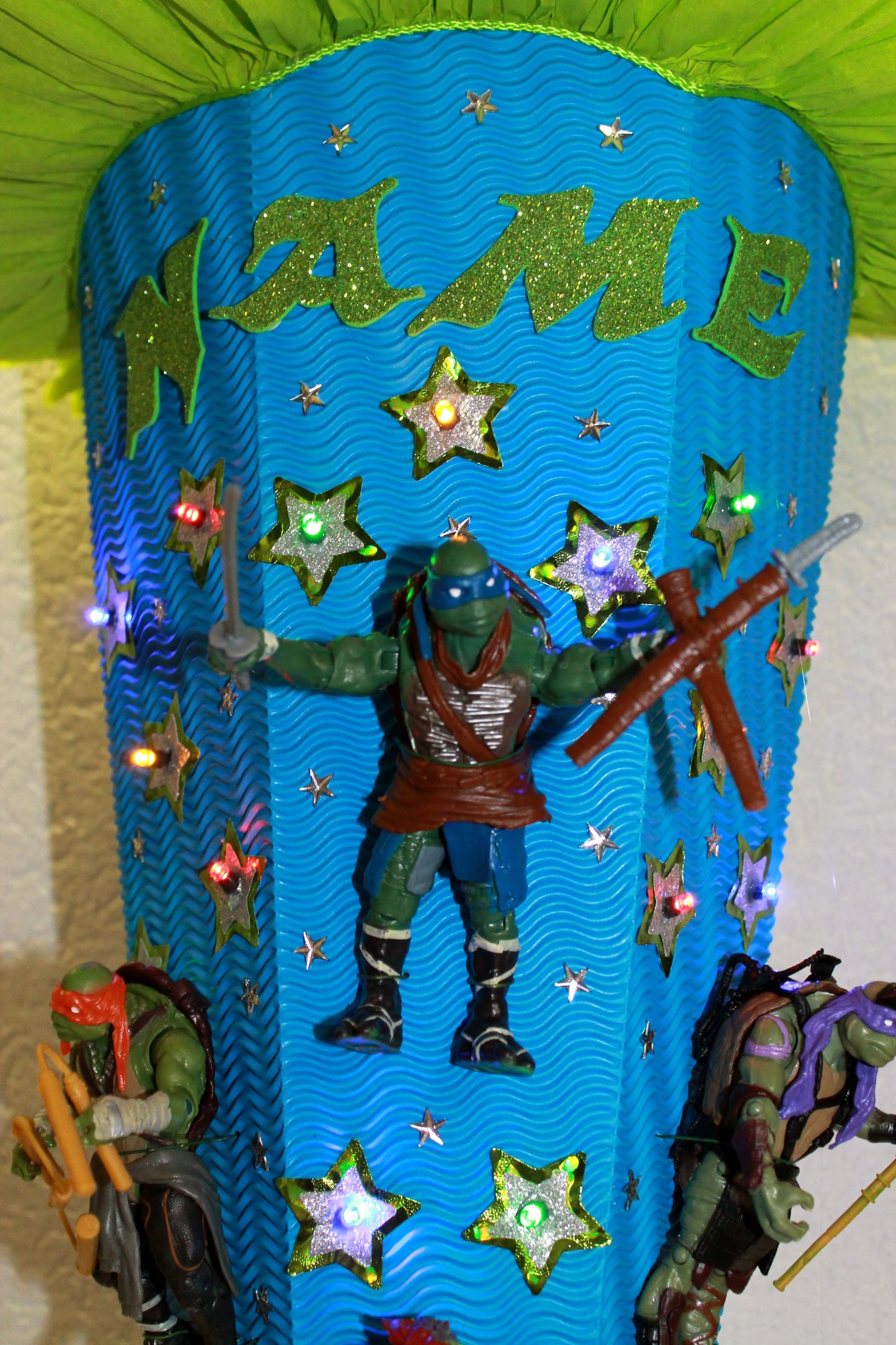 SCHULTÜTE ZUCKERTÜTE Ninja Turtles Rohling 80cm Jungs blau grün