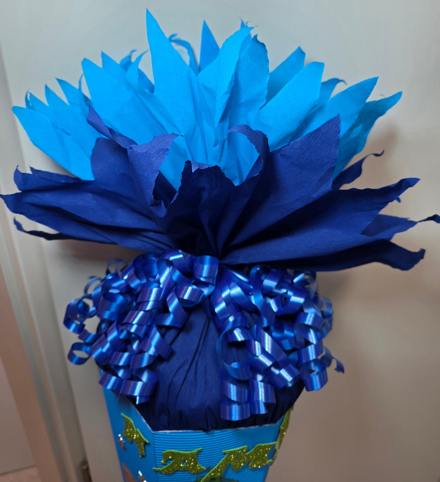 SCHULTÜTE ZUCKERTÜTE MINECRAFT für Jungs blau dunkelblau