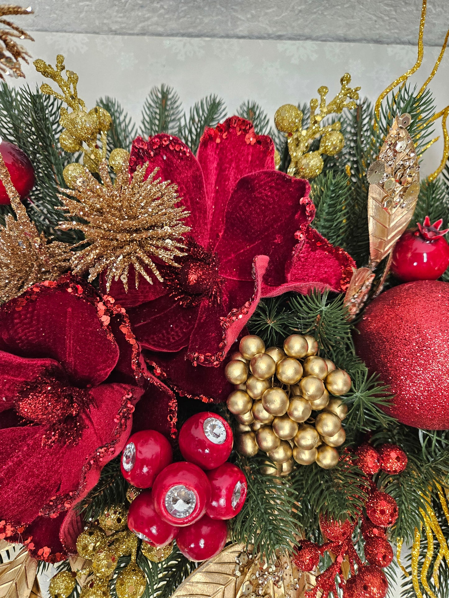 Weihnachtsgesteck, Girlande, Gesteck, Tischdekor, Tischgesteck, Winterdekor, Advent