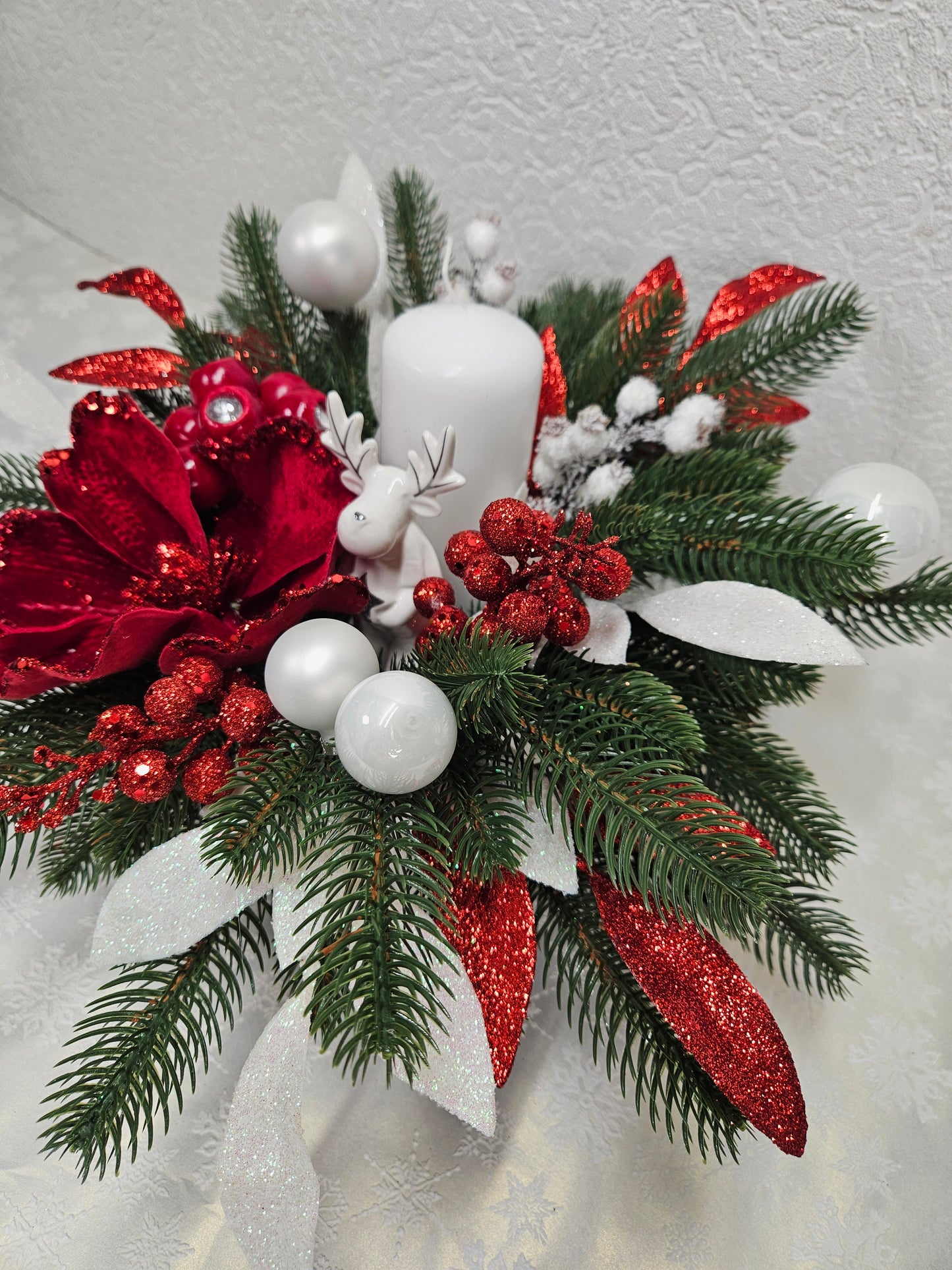 Weihnachtsgesteck, Weihnachtsdeko, Adventsgesteck, Tischgesteck, Festliche Dekor