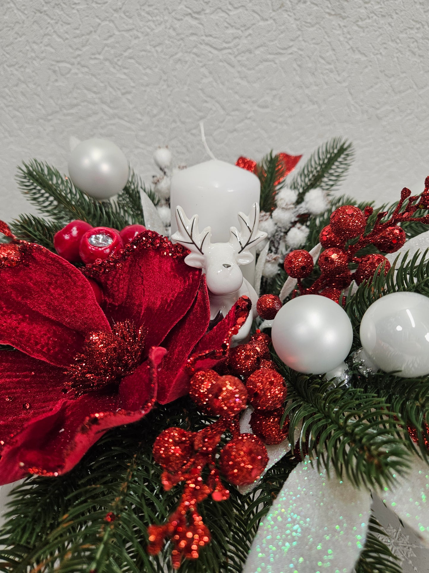 Weihnachtsgesteck, Weihnachtsdeko, Adventsgesteck, Tischgesteck, Festliche Dekor