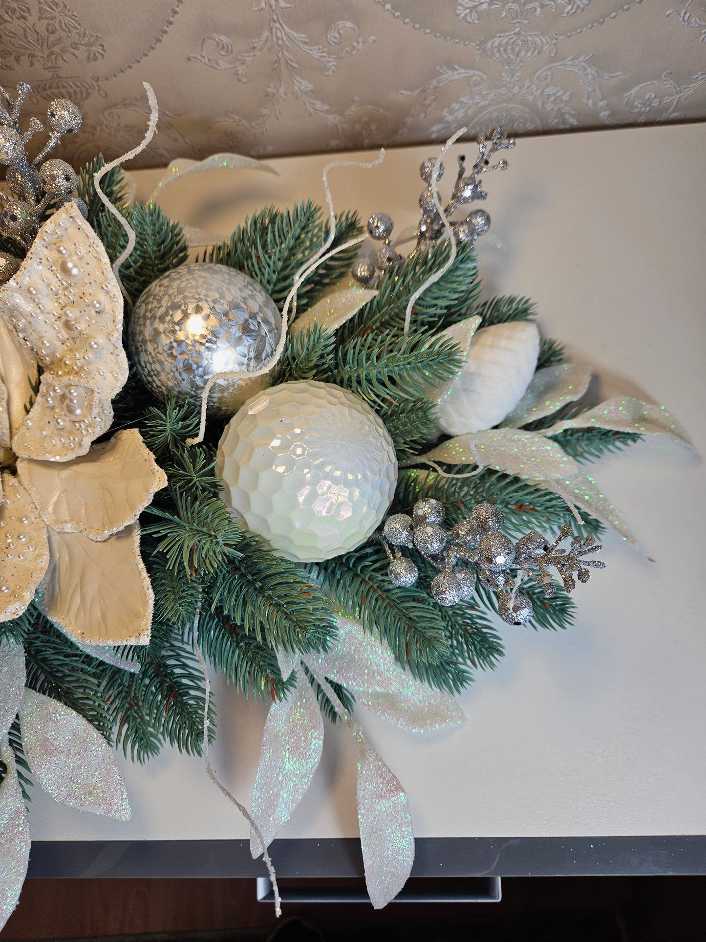 Weihnachtsgesteck + Adventsgesteck, Kamingesteck, Chrismes, Rehe, Weihnachtsdeko Weihnachtsblumen Tischdekor, Tischgesteck, Winterdekor,Advent