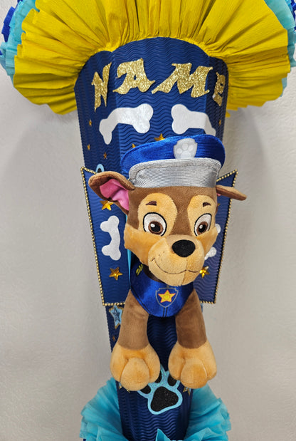 SCHULTÜTE ZUCKERTÜTE Paw Patrol Rohling 85cm Jungs dunkelblau blau gelb