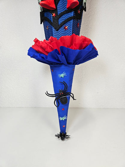 SCHULTÜTE ZUCKERTÜTE Spider Man Rohling 85cm Jungs dunkelblau hellblau