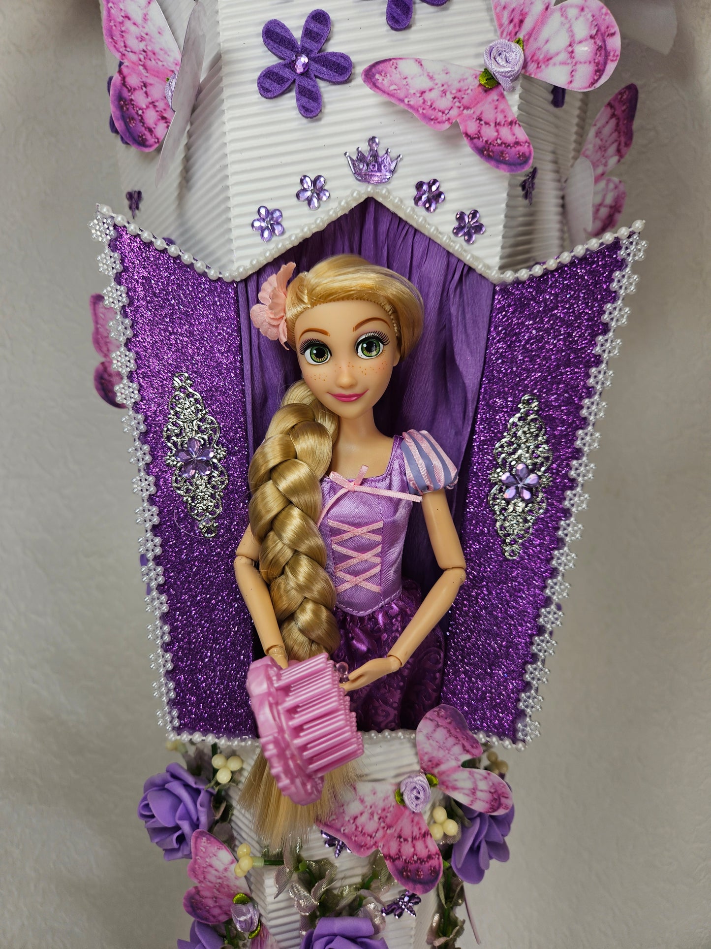 SCHULTÜTE ZUCKERTÜTE Rapunzel für MÄDCHEN EINSCHULUNG 2025 lila weiß
