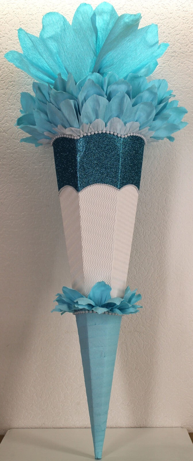 SCHULTÜTE ZUCKERTÜTE OHNE BUCHSTABEN ! Rohling 70 75 80 85 cm Mädchen GLITZER