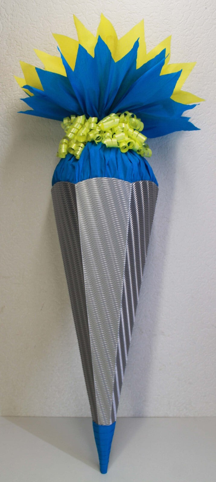 SCHULTÜTE ZUCKERTÜTE OHNE BUCHSTABEN !!KORPUS 70 80 85 90 100cm REGENBOGENFARBEN