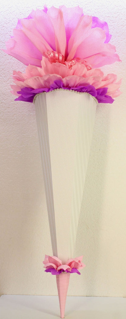 SCHULTÜTE ZUCKERTÜTE OHNE BUCHSTABEN !! Rohling 40 70 75 80 85 90 100cm Mädchen