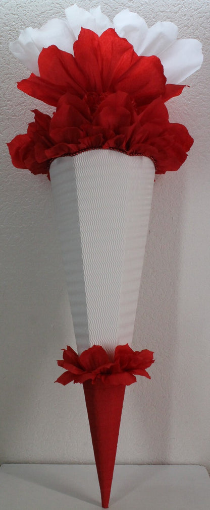 SCHULTÜTE ZUCKERTÜTE OHNE BUCHSTABEN !! Rohling 40 70 75 80 85 90 100cm Mädchen