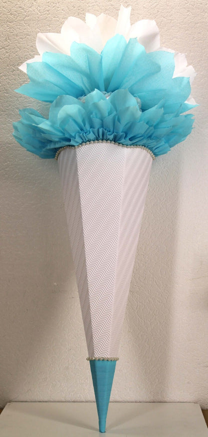SCHULTÜTE ZUCKERTÜTE OHNE BUCHSTABEN Rohling 40 70 75 80 85 90 100cm 1m Mädchen