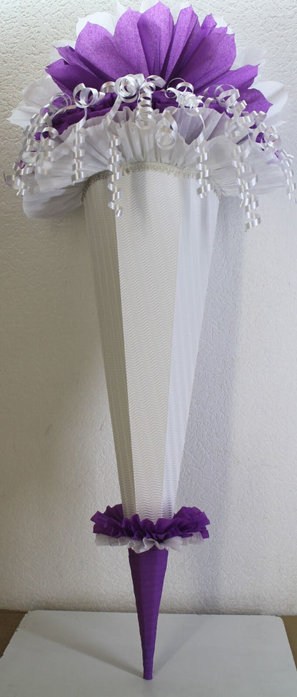 SCHULTÜTE ZUCKERTÜTE OHNE BUCHSTABEN !! Rohling40 70 75 80 85 90 100cm Mädchen