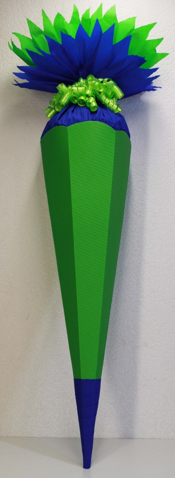 SCHULTÜTE ZUCKERTÜTE OHNE BUCHSTABEN !!KORPUS 70 80 85 90 100cm REGENBOGENFARBEN