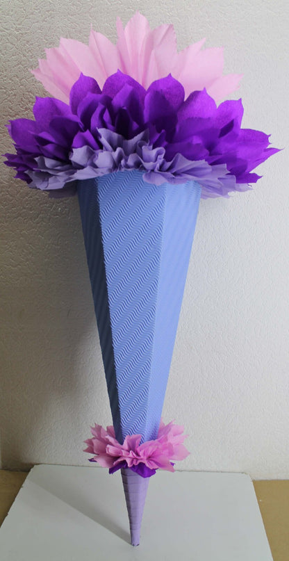 SCHULTÜTE ZUCKERTÜTE OHNE BUCHSTABEN !! Rohling40 70 75 80 85 90 100cm Mädchen