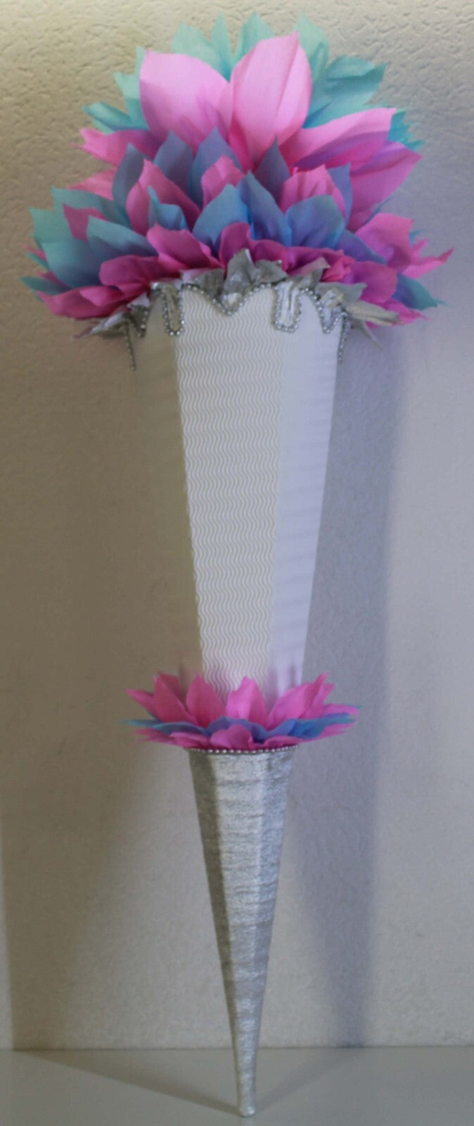 SCHULTÜTE ZUCKERTÜTE OHNE BUCHSTABEN Rohling 40 70 75 80 85 90 100cm 1m Mädchen