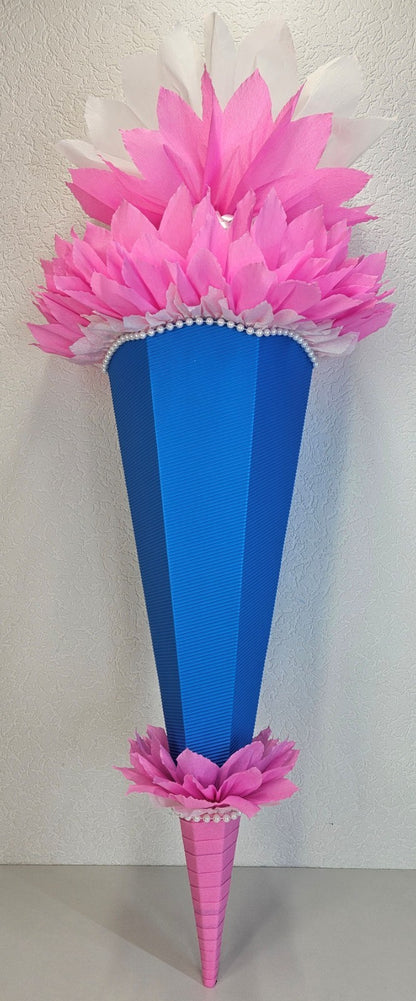 SCHULTÜTE ZUCKERTÜTE OHNE BUCHSTABEN Rohling 40 70 75 80 85 90 100cm 1m Mädchen
