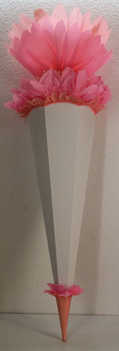 SCHULTÜTE ZUCKERTÜTE OHNE BUCHSTABEN !! Rohling 40 70 75 80 85 90 100cm Mädchen