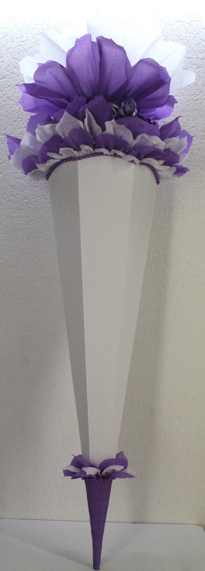 SCHULTÜTE ZUCKERTÜTE OHNE BUCHSTABEN !! Rohling 40 70 75 80 85 90 100cm Mädchen