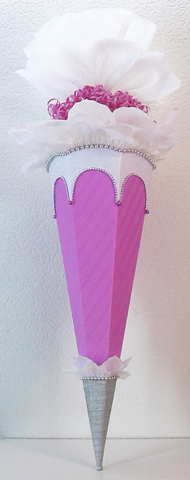 SCHULTÜTE ZUCKERTÜTE OHNE BUCHSTABEN ! Rohling 70 75 80 85 cm Mädchen GLITZER
