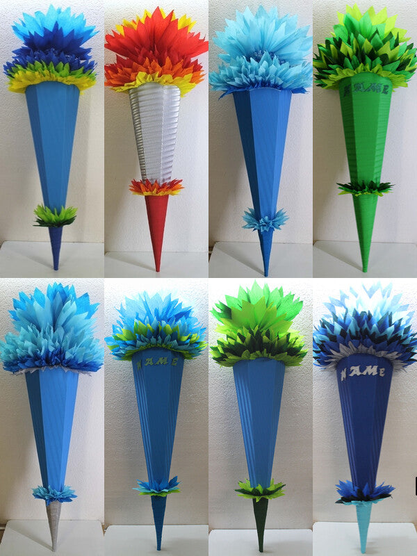SCHULTÜTE ZUCKERTÜTE OHNE BUCHSTABEN !! Rohling 40 70 75 80 85 90 100cm/1m JUNGS