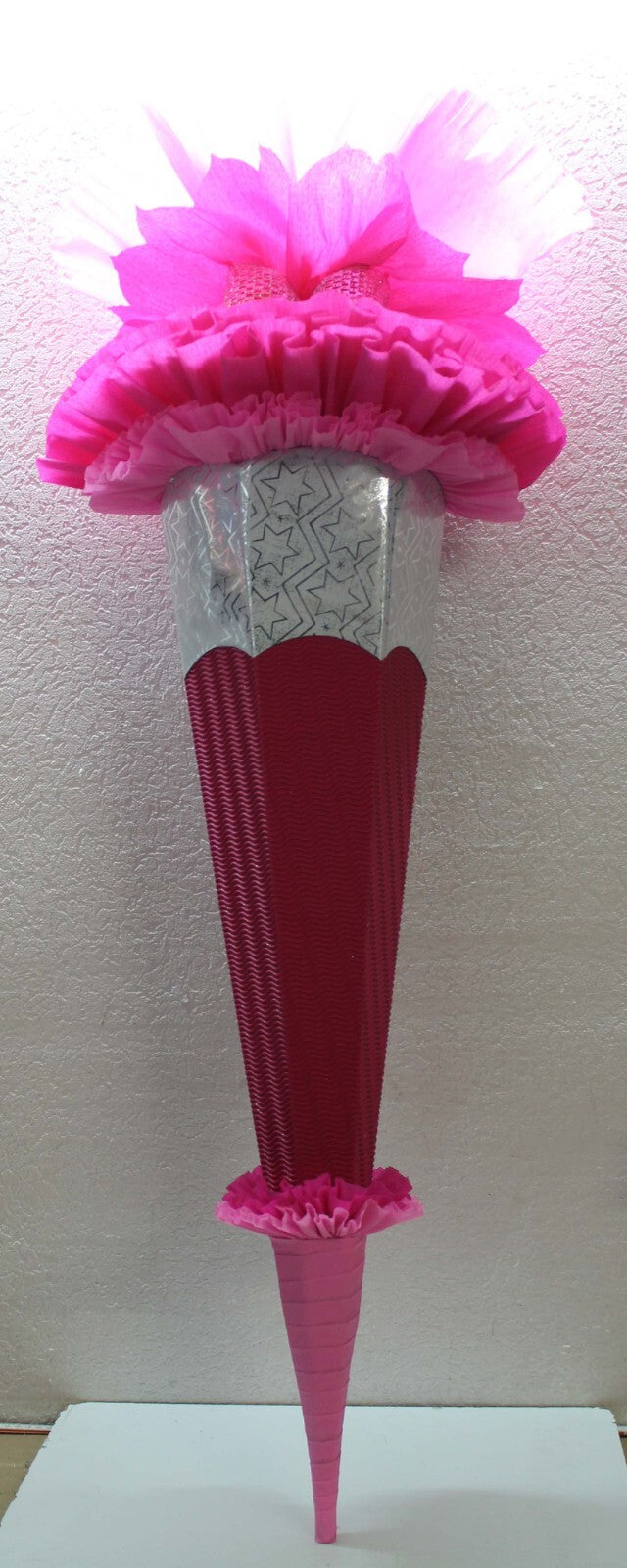 SCHULTÜTE ZUCKERTÜTE OHNE BUCHSTABEN ! Rohling 70 75 80 85 cm Mädchen GLITZER