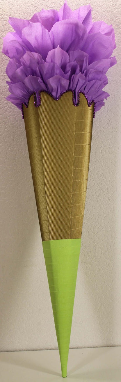 SCHULTÜTE ZUCKERTÜTE OHNE BUCHSTABEN Rohling 40 70 75 80 85 90 100cm 1m Mädchen