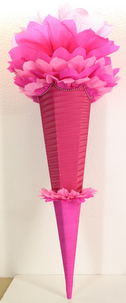 SCHULTÜTE ZUCKERTÜTE OHNE BUCHSTABEN !! Rohling40 70 75 80 85 90 100cm Mädchen