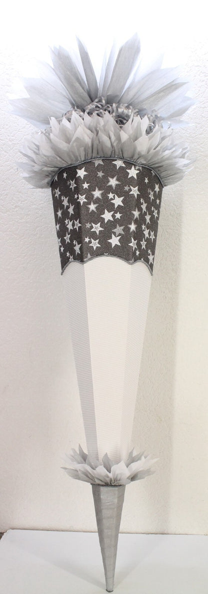 SCHULTÜTE ZUCKERTÜTE OHNE BUCHSTABEN ! Rohling 70 75 80 85 cm Mädchen GLITZER
