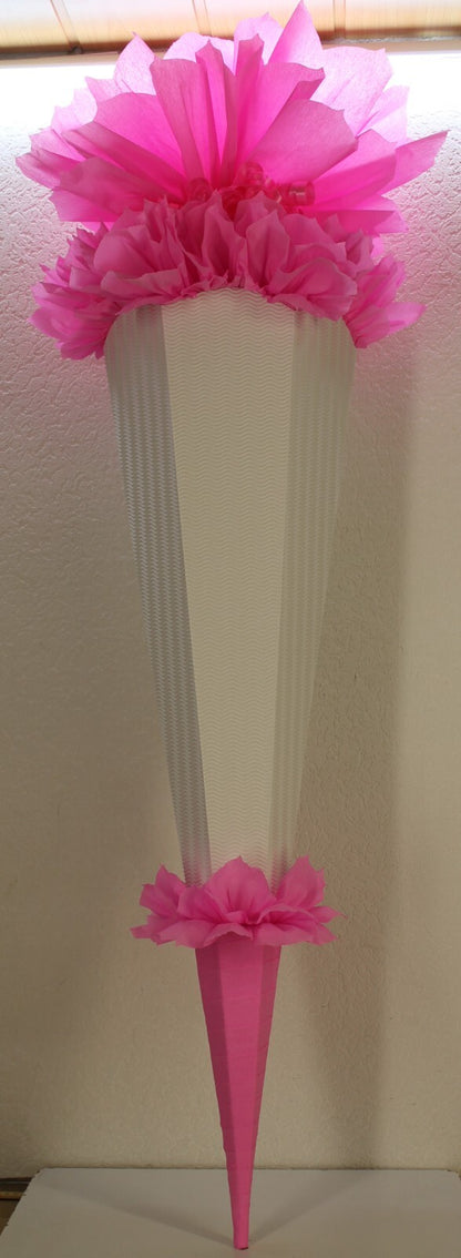 SCHULTÜTE ZUCKERTÜTE OHNE BUCHSTABEN !! Rohling 40 70 75 80 85 90 100cm Mädchen