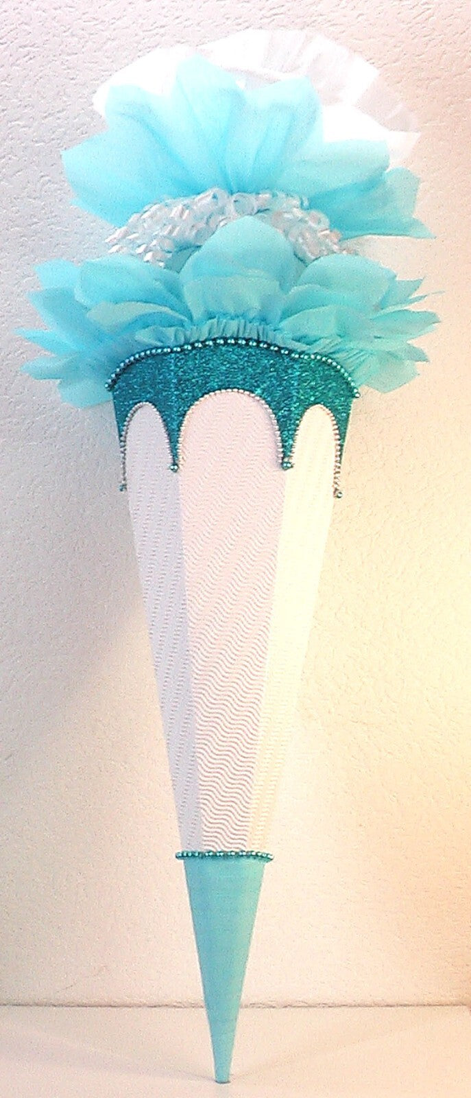 SCHULTÜTE ZUCKERTÜTE OHNE BUCHSTABEN ! Rohling 70 75 80 85 cm Mädchen GLITZER