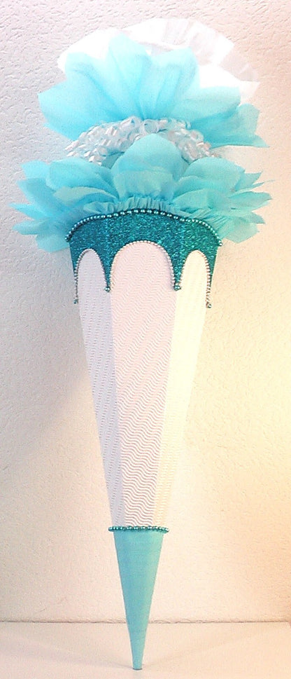 SCHULTÜTE ZUCKERTÜTE OHNE BUCHSTABEN ! Rohling 70 75 80 85 cm Mädchen GLITZER
