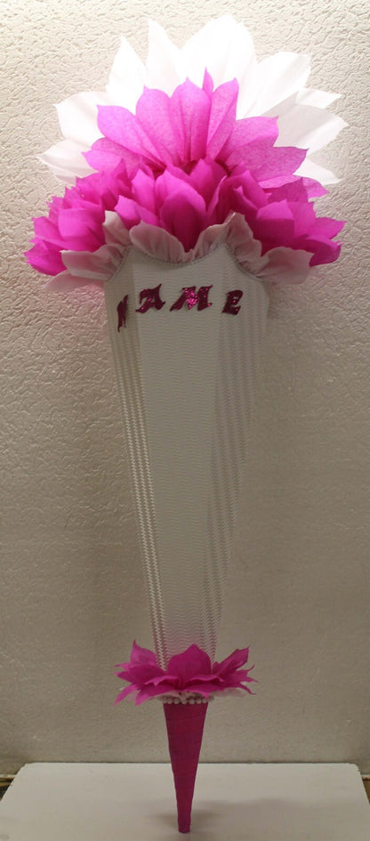 SCHULTÜTE ZUCKERTÜTE OHNE BUCHSTABEN !! Rohling40 70 75 80 85 90 100cm Mädchen