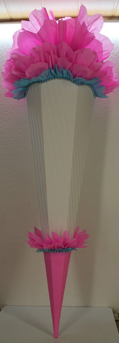 SCHULTÜTE ZUCKERTÜTE OHNE BUCHSTABEN !! Rohling 40 70 75 80 85 90 100cm Mädchen