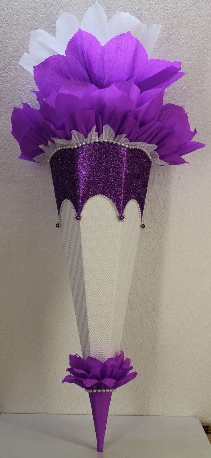 SCHULTÜTE ZUCKERTÜTE OHNE BUCHSTABEN ! Rohling 70 75 80 85 cm Mädchen GLITZER