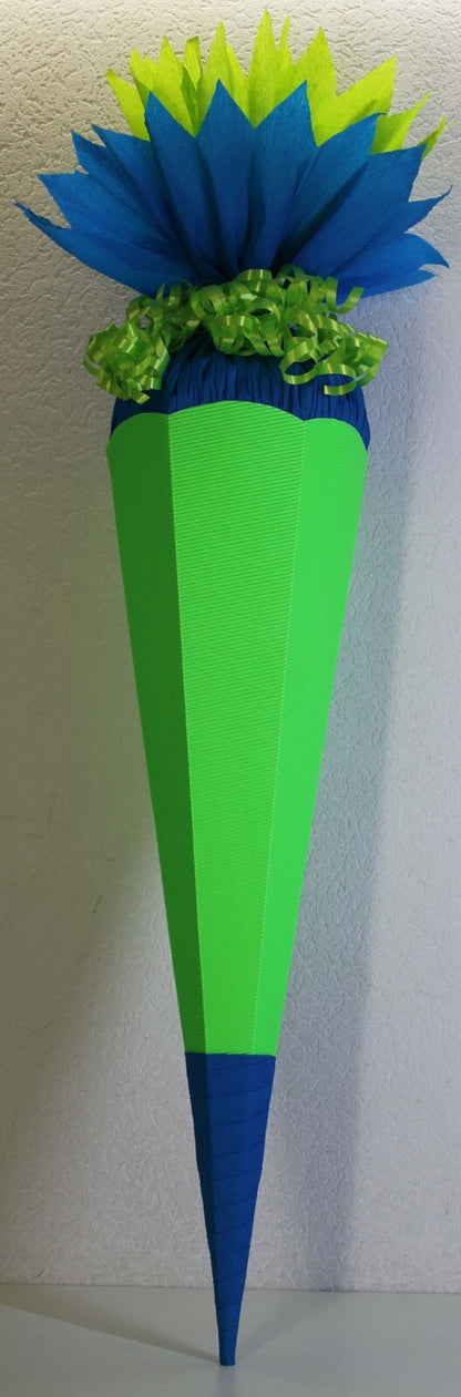 SCHULTÜTE ZUCKERTÜTE OHNE BUCHSTABEN Rohling70 85 1m farblich passend Tornister