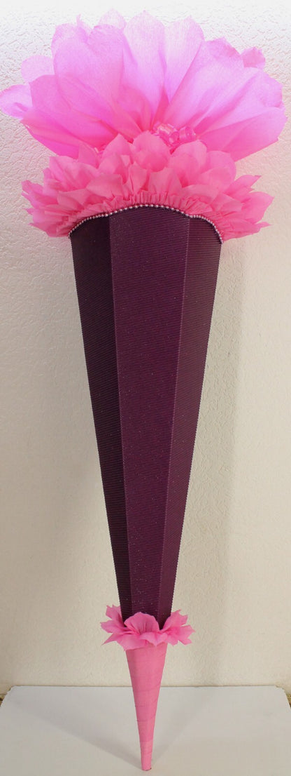 SCHULTÜTE ZUCKERTÜTE OHNE BUCHSTABEN !! Rohling 40 70 75 80 85 90 100cm Mädchen