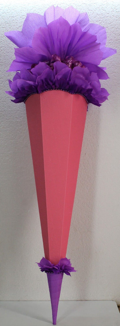 SCHULTÜTE ZUCKERTÜTE OHNE BUCHSTABEN !! Rohling 40 70 75 80 85 90 100cm Mädchen