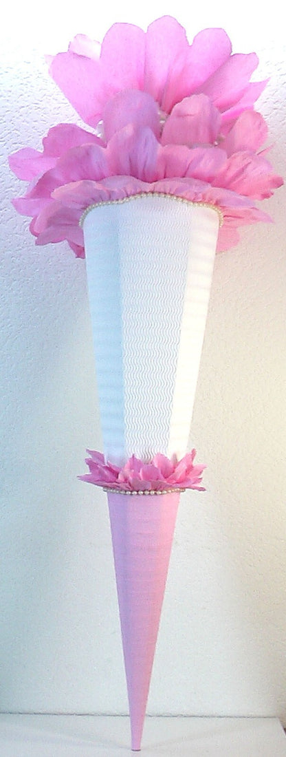 SCHULTÜTE ZUCKERTÜTE OHNE BUCHSTABEN !! Rohling40 70 75 80 85 90 100cm Mädchen