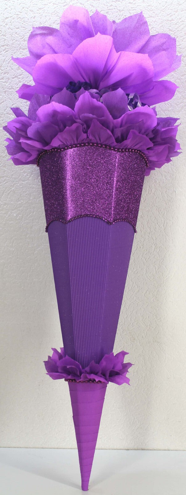 SCHULTÜTE ZUCKERTÜTE OHNE BUCHSTABEN ! Rohling 70 75 80 85 cm Mädchen GLITZER