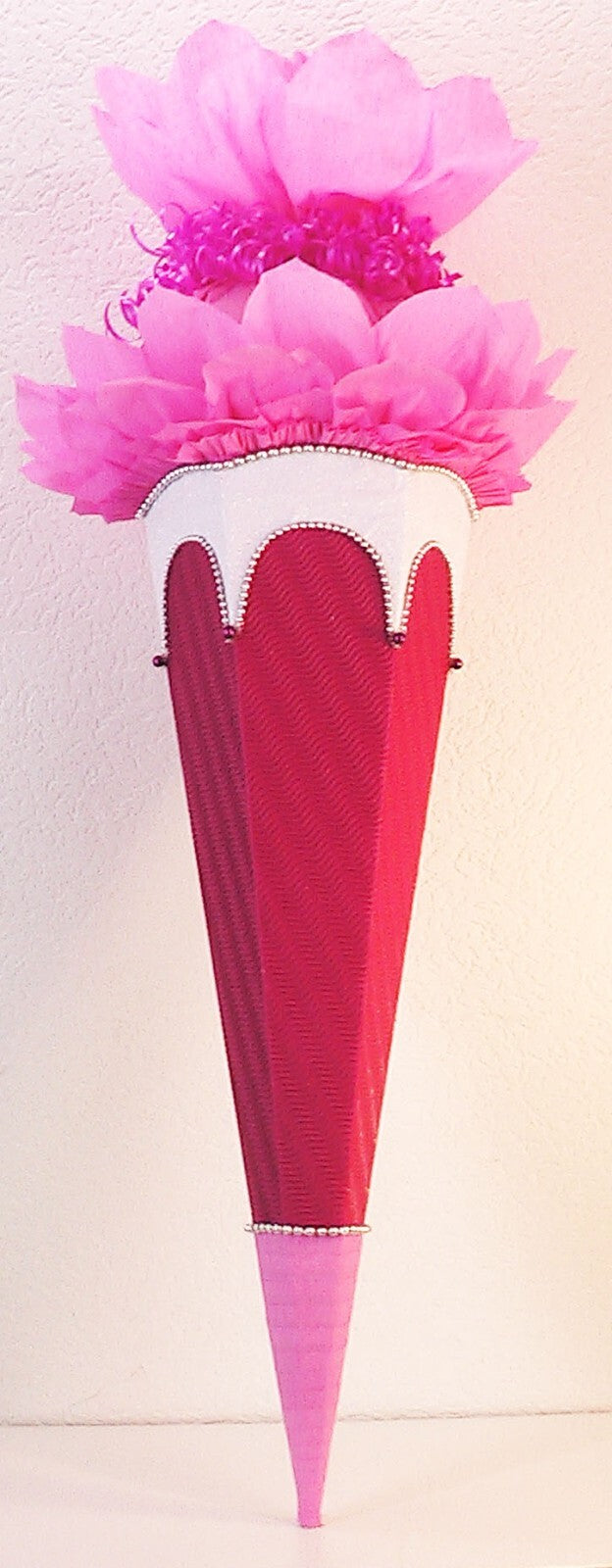 SCHULTÜTE ZUCKERTÜTE OHNE BUCHSTABEN ! Rohling 70 75 80 85 cm Mädchen GLITZER
