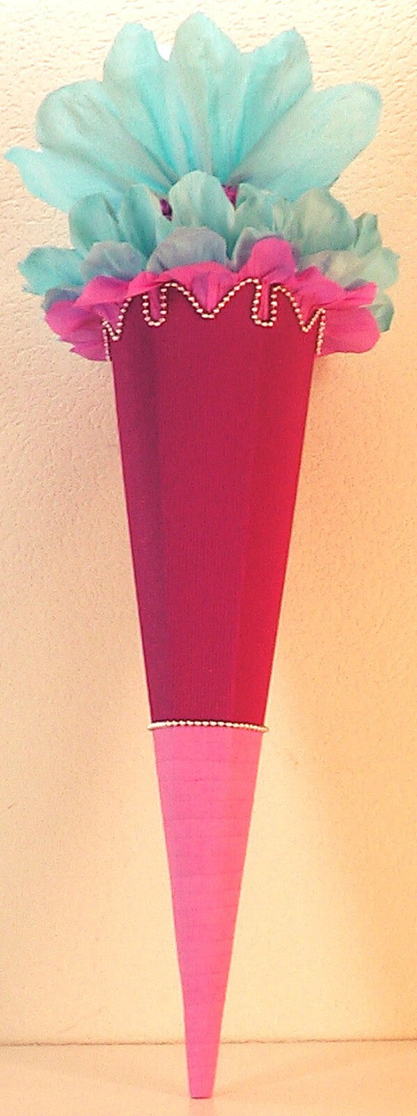 SCHULTÜTE ZUCKERTÜTE OHNE BUCHSTABEN Rohling 40 70 75 80 85 90 100cm 1m Mädchen