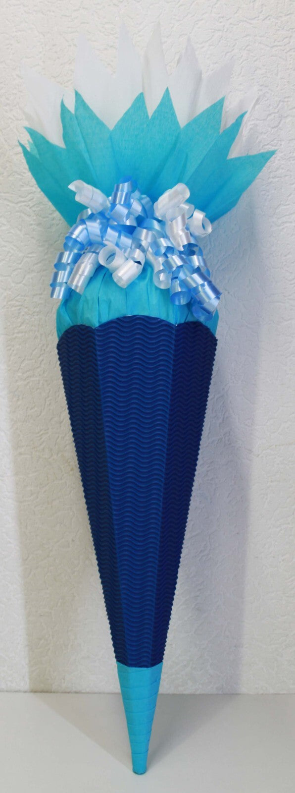 SCHULTÜTE ZUCKERTÜTE OHNE BUCHSTABEN !!KORPUS 70 80 85 90 100cm REGENBOGENFARBEN