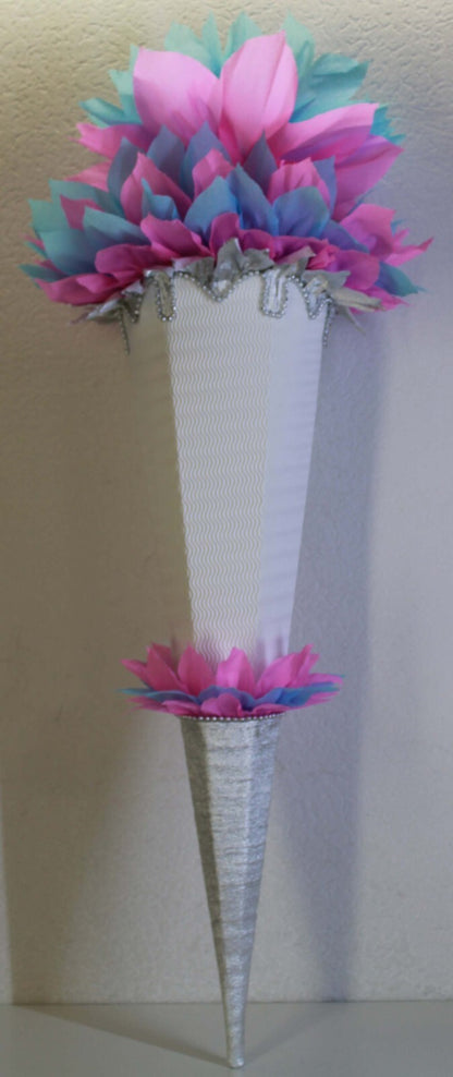 SCHULTÜTE ZUCKERTÜTE OHNE BUCHSTABEN Rohling 40 70 75 80 85 90 100cm 1m Mädchen