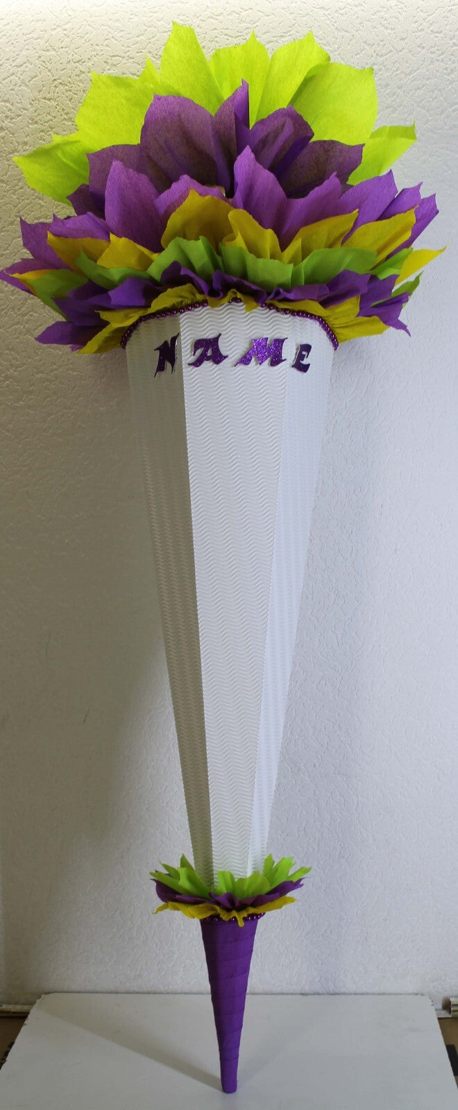 SCHULTÜTE ZUCKERTÜTE OHNE BUCHSTABEN !! Rohling40 70 75 80 85 90 100cm Mädchen