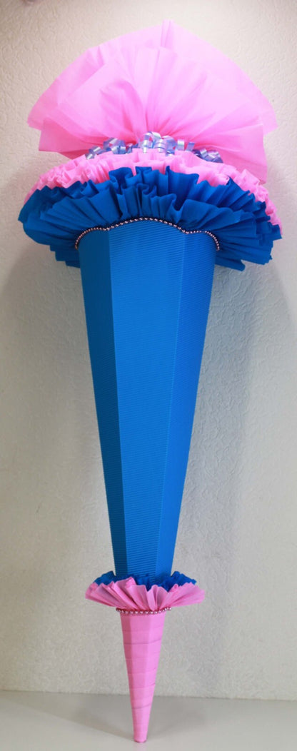 SCHULTÜTE ZUCKERTÜTE OHNE BUCHSTABEN Rohling 40 70 75 80 85 90 100cm 1m Mädchen