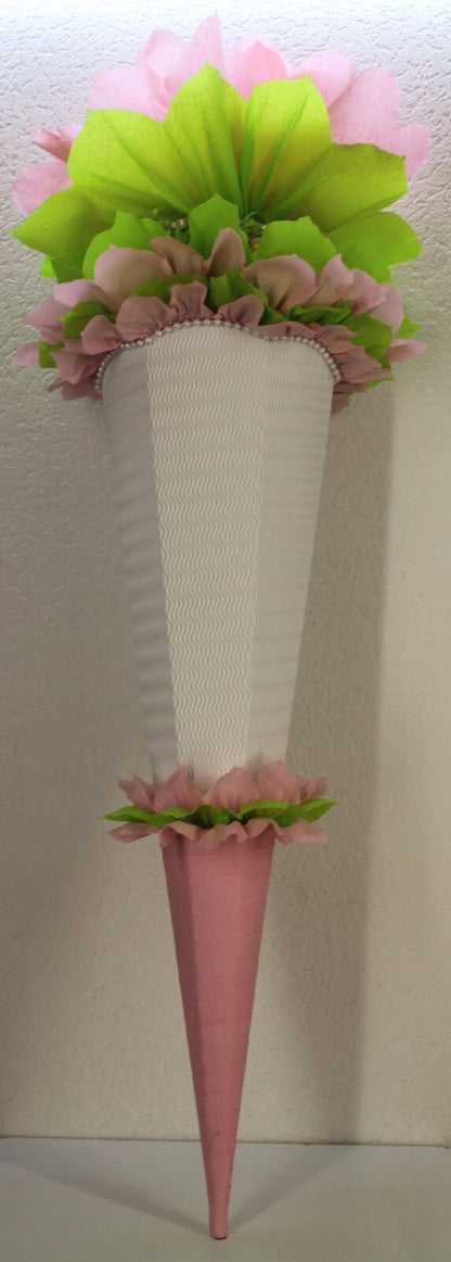 SCHULTÜTE ZUCKERTÜTE OHNE BUCHSTABEN !! Rohling40 70 75 80 85 90 100cm Mädchen