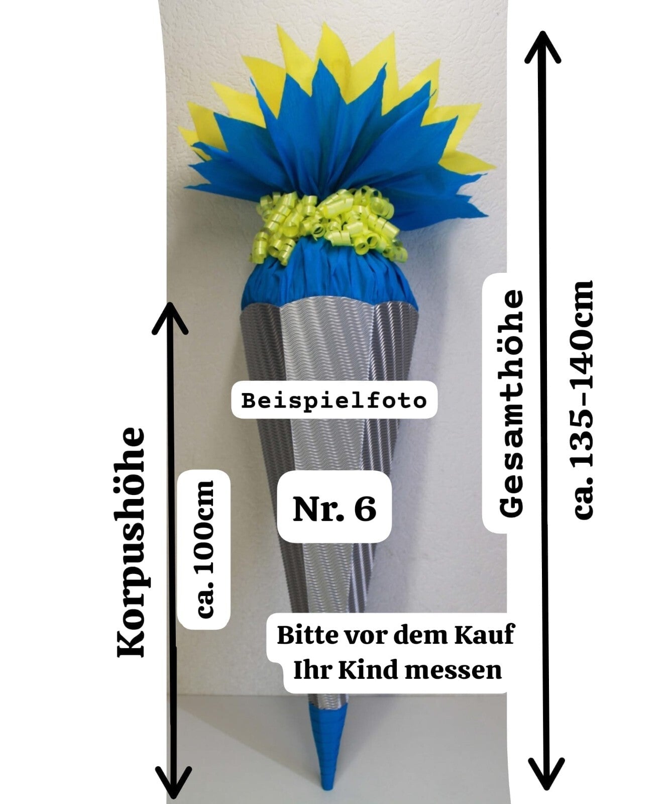 SCHULTÜTE ZUCKERTÜTE OHNE BUCHSTABEN Rohling70 85 100 farblich pass.Schulranzen