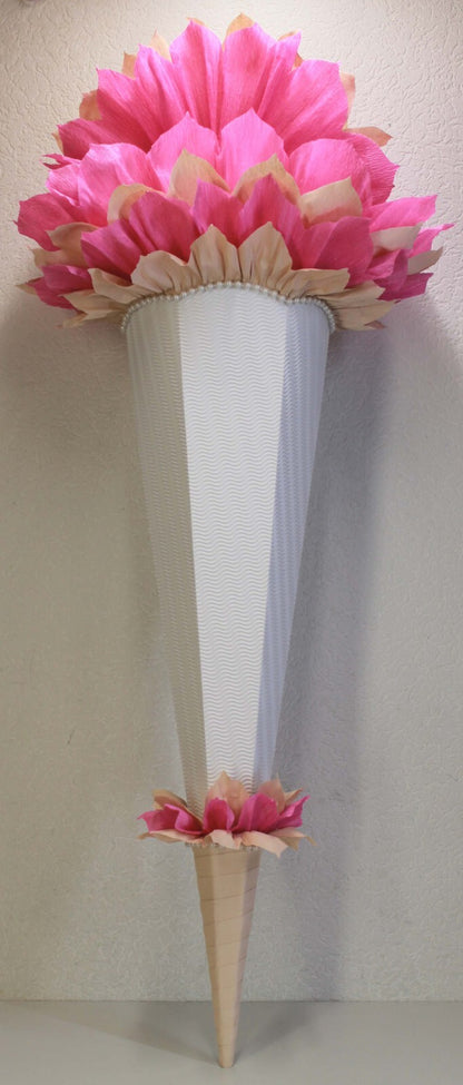 SCHULTÜTE ZUCKERTÜTE OHNE BUCHSTABEN !! Rohling 40 70 75 80 85 90 100cm Mädchen