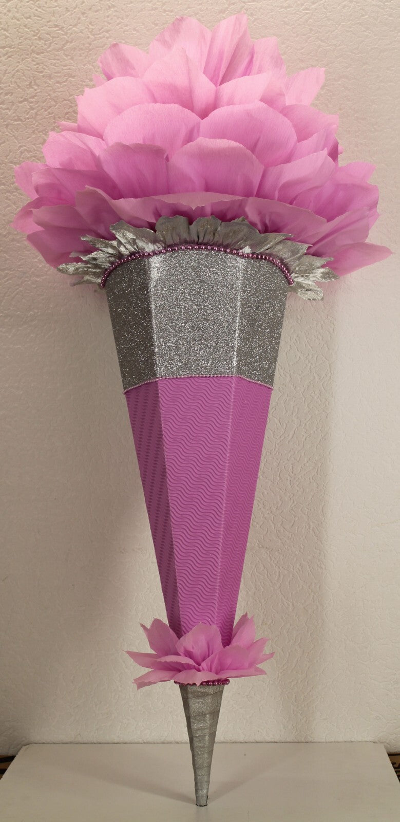 SCHULTÜTE ZUCKERTÜTE OHNE BUCHSTABEN ! Rohling 70 75 80 85 cm Mädchen GLITZER